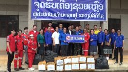 ຫຼາຍພາກສ່ວນສືບຕໍ່ປະກອບສ່ວນຊ່ວຍເຫຼືອຜູ້ປະສົບໄພພິບັດທາງທຳມະຊາດ ຢູ່ແຂວງບໍລິຄຳໄຊ 100 ລ້ານກວ່າກີບ
