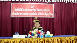 ຫ້ອງເຕັກນິກທະຫານແຂວງບໍລິຄຳໄຊ ອົບຮົມວຽກງານ ມາດຕະຖານ-ວັດແທກ-ຄຸນນະພາບ