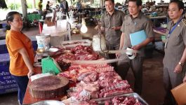 ອຸດສາຫະກຳ ແລະ ການຄ້າ ເມືອງປາກກະດິງ ລົງກວດກາການຄ້າຂາຍຢູ່ຕະຫຼາດບ້ານໂພນຈະເລີນ