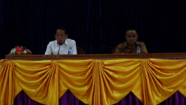 ກອງປະຊຸມປຶກສາຫາລື ກ່ຽວກັບການກໍ່ສ້າງຫໍລັກເມືອງ ຢູ່ເມືອງ ປາກຊັນ