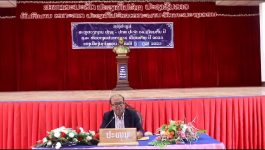 ເມືອງໄຊຈຳພອນ ເປີດກອງປະຊຸມສະຫຼຸບການເຄືອນໄຫວວຽກງານກຳລັງ ປກສ-ປກຊ