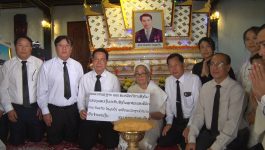 ການນຳຂອງແຂວງ ,ຂອງເມືອງ ເຂົ້າໄຫວ້ອາໄລເຖິງດວງວີນຍານຂອງທ່ານ ບົວແກ້ວ ໄຊມຸນວົງ ອາດີດຄະນະປະຈຳພັກແຂວງ
