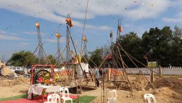 ເຈົ້າເມືອງປາກກະດິງ ເຂົ້່າຮ່ວມພິທີວາງສີລາລຶກ ຕັ້ງເສົາເອກ ການກໍ່ສ້າງ ພະທາດເຈດິ ບ້ານວຽງຄຳ