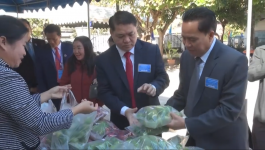 ພະແນກອຸດສາຫະກຳແລະການຄ້າແຂວງໄດ້ຈັດກິດຈະກຳຂາຍສິນຄ້າລາຄາປະຢັດຈາກຜູ້ຜະລິດເຖິງຜູ້ບໍລິໂພກ
