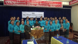 ຍົກລະດັບການສ້າງຄວາມເຂັ້ມແຂງໃຫ້ສະມະຊິກແມ່ຍິງພະແນກແຮງງານ ແລະສະຫວັດດີການສັງຄົມແຂວງ