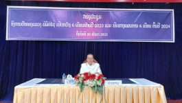 ກອງປະຊຸມອົງການປົກຄອງແຂວງບໍລິຄຳໄຊເປີດກວ້າງ 6 ເດືອນທ້າຍປີ 2023