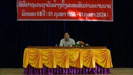 ເມືອງປາກຊັນປາຖະກະຖາວັນສ້າງຕັ້ງກຳມະບານລາວ ຄົບຮອບ 68 ປີ