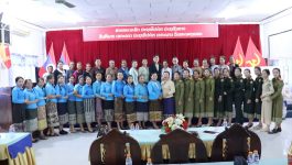 ປາກກະດິງ ເຜີຍແຜ່ເຊື່ອມຊຶມມະຕິກອງປະຊຸມຄົບຄະນະບໍລິຫານງານກາງສະໄໝຂອງສູນກາງສະຫະພັນແມ່ຍິງລາວ ສະໄໝ ທີ VIII