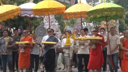 ກອງບຸນຜ້າປ່າສາມັກຄີ ກາລະທານຖວາຍວັດສີລາວະນາລາມ ບ້ານອານຸສອນໄຊ