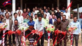 ເປີດການນຳໃຊ້ໄຟເຢືອງທາງຂອງປະຊາຊົນບ້ານໜອງກອກ ເມືອງຄຳເກີດ