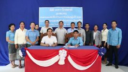 ພິທີມອບ-ຮັບ ໜ້າທີ່ສະຫະພັນກຳມະບານເມືອງຄຳເກິີດ