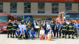 ປກສ ແຂວງບໍລິຄຳໄຊ ຝຶກອົບຮົມການສະກັດກັ້ນ ແລະ ຕ້ານ ອັກຄີໄພໃຫ້ ບໍລິສັດ csc
