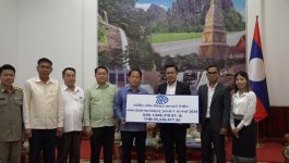 ບໍລິສັດ ເທີນ-ຫີນບຸນ ພາວເວີ ຈຳກັດ ມອບອາກອນກຳໄລໃຫ້ ແຂວງ ບໍລິຄຳໄຊ ປະຈຳປີ 2023