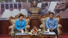 ປະທານສູນກາງສະຫະພັນແມ່ຍິງລາວ ເຄື່ອນໄຫວວຽກງານຢູ່ແຂວງບໍລິຄຳໄຊ