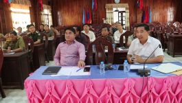 ກອງປະຊຸມແກ້ໄຂເຂດເຊື່ອມຕໍ່ ເມືອງວຽງທອງ ແລະ ເມືອງຄຳເກີດ
