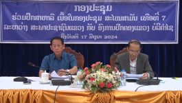 ສະພາປະຊາຊົນແຂວງ ແລະ ອົງການປົກຄອງແຂວງ ປຶກສາຫາລື ເນື້ອໃນກອງປະຊຸມສະໄໝສາມັນ ເທື່ອທີ 7