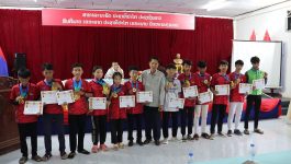 ເມືອງປາກກະດິງ ສະຫຼຸບຖອດຖອນບົດຮຽນ ແລະ ມອບລາງວັນກິລານັກຮຽນມັດທະຍົມ ທົ່ວແຂວງບໍລິຄຳໄຊ ຄັ້ງທີ VI