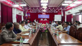 ກອງປະຊຸມຝຶກອົບຮົບ ແລະ ເຜີຍແຜ່ນິຕິກຳກ່ຽວກັບວຽກງານການຄ້າຊາຍແດນ