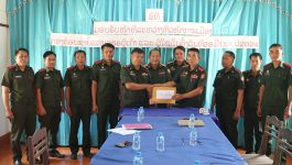 ປະກາດ ຫົວໜ້າການເມືອງ ກອງຮ້ອຍທະຫານຊາຍແດນ 256 ທະຫານແຂວງບໍລິຄໍາໄຊ
