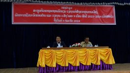 ເມືອງປາກຊັນ ສະຫຼຸບວຽກງານກໍ່ສ້າງຮາກຖານການເມືອງ ວຽກງານພັດທະນາຊົນນະບົດຮອບດ້ານ ແລະ ວຽກງານ 3 ສ້າງ ໄລຍະ 9 ເດືອນ