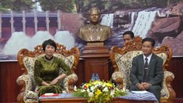 ທ່ານເຈົ້າແຂວງບໍລິຄຳໄຊ ສປປ ລາວ ຕ້ອນຮັບການນຳແຂວງເລິມດົ່ງ ສສ ຫວຽດນາມ
