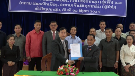 ມອບ-ຮັບໜ້າທີເລຂາພັກເມືອງເຈົ້າເມືອງປາກຊັ ຜູ້ເກົ່າ-ປະກາດແຕ່ງຕັ້ງເລຂາພັກເມືອງ ເຈົ້າເມືອງປາກຊັນຜູ້ໃໝ່