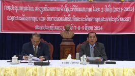 ຄະນະພັກຮາກຖານ ສະພາປະຊາຊົນແຂວງ ຕີລາຄາຄືນວຽກງານຮອບດ້ານກາງສະໄໝ