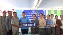 ມອບ-ຮັບ ການສ້ອມແປງອາຄານໂຮງຮຽນ ມ.ສ ປາກທວາຍ ເມືອງທ່າພະບາດ
