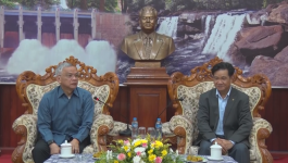 ທ່ານເຈົ້າແຂວງບໍລິຄຳໄຊ ຕ້ອນຮັບທ່ານຮອງປະທານສະພາແຫ່ງຊາດ