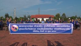 ກິດຈະກຳຊາວໜຸ່ມຂັບຂີ່ປອດໄພຕາມທ້ອງຖະໜົນ
