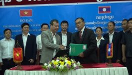 ກອງປະຊຸມພົບປະແລກປ່ຽນບົດຮຽນແລະລົງນາມຂໍ້ຕົກລົງການຮ່ວມມຶອະນຸລັກຊີວະນາໆພັນລຽບຕາມຊາຍແດນ
