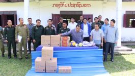 ປະທານສະພາແຂວງ ລົງຢ້ຽມຢາມ ທະຫານກອງຮ້ອຍຊາຍແດນ 254