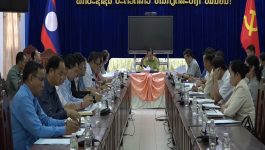 ກອງປະຊຸມຕິດຕາມກວດກາ ການຂຸດຄົ້ນໄມ້ອອກຈາກເຂດຫັນປ່ຽນທີ່ດິນປ່າໄມ້ ເປັນທີ່ດິນປ້ອງກັນຊາດ-ປ້ອງກັນຄວາມສະຫງົບ