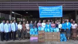 ສະຫະພັນແມ່ຍິງແຂວງ ແລະ ຄອບຄົວການນໍາຂອງແຂວງ ມອບອຸປະກອນແພດ, ອາຫານໃຫ້ໂຮງໝໍແຂວງບໍລິຄຳໄຊ-ໂຮງໝໍທະຫານແຂວງ